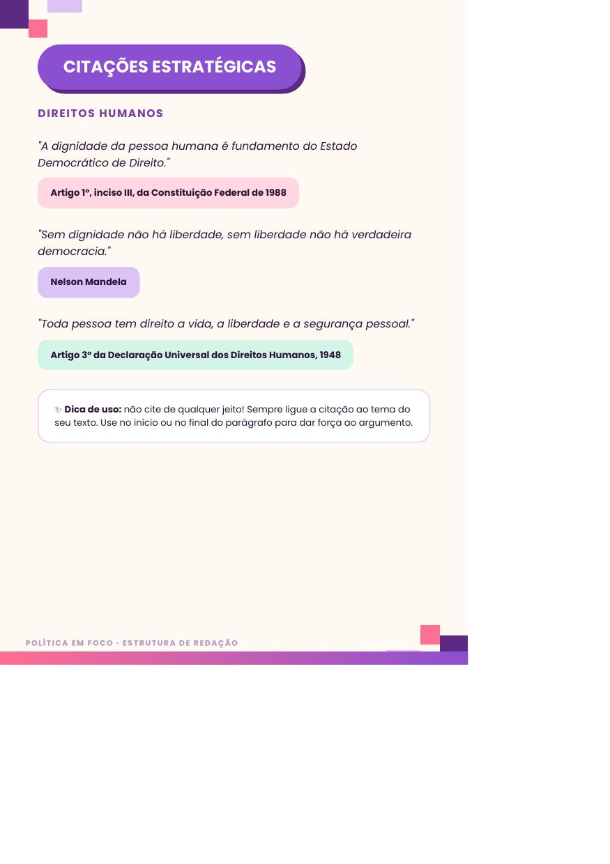 Repertórios e Citações